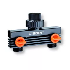 Elosztó Claber 8590 3/4" 2 Ágú Zárható