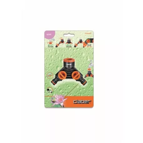Csapcsatlakozó Claber 8599 Zárható Y-Elágazóval 1/2-3/4" blister