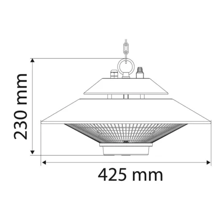 Infravörös Hősugárzó Neo 90-034 1500W Ip44