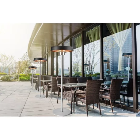 NEO Hősugárzó Álló 90-036 Teraszra Alu Ip34 Halogen, Távirányítóval