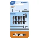 DRI véglezáró idom CLABER csepegtetőhöz 91170 1/4" 10 db-os bliszter