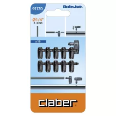   DRI véglezáró idom CLABER csepegtetőhöz 91170 1/4" 10 db-os bliszter