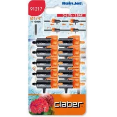 Csepegtetőfej Közdarab Claber 91217 0-6 L/H Blister /10 db