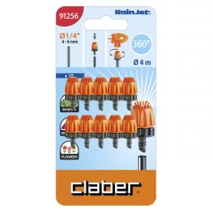 DRI öntöző idom CLABER 91256 360° 10 db-os bliszter