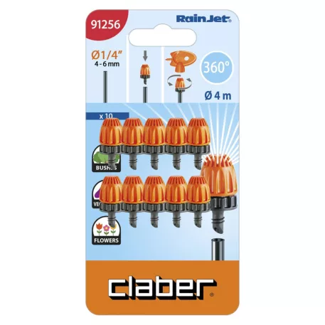 DRI öntöző idom CLABER 91256 360° 10 db-os bliszter