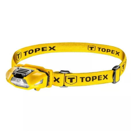 TOPEX Fejlámpa 94W390 100 Lumen, Fehér-Piros, 1xAA