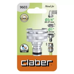   Csapcsatlakozó CLABER 9603 átalakítóval 3/4 - ről 1'' - ra belső menetes fém