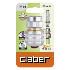   Csapcsatlakozó CLABER 9614 3/4 '' kuplungos fém aquastop