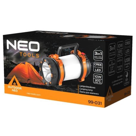 Kempinglámpa Neo 99-031 Akkus 3 Funkciós