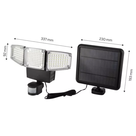 Reflektor Fali Neo 99-089 Led 1000Lm 10W Napelemes Mozgásérzékelő