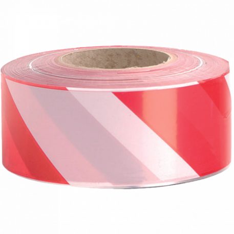 JSP figyelmeztető szal s piros/fehér 100m