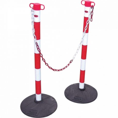 Jsp Hde100 Lánckorlát Oszlop Piros/Fehér