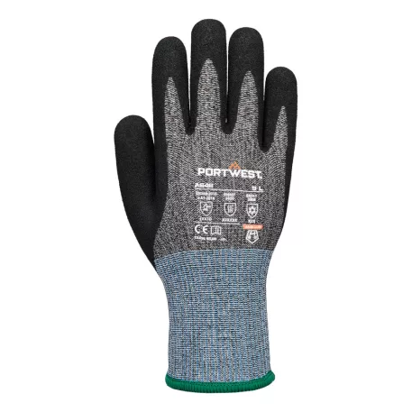 Portwest Vis-Tex Winter HR Cut nitril kesztyű (fekete XL)