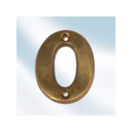 Ajtószám Réz 0-ás