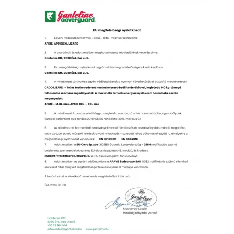 Cado lizard teljes testevederzet övvel (3+2 pont)