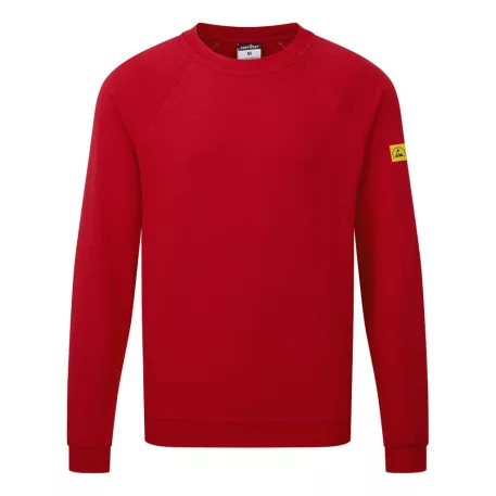 Portwest Antisztatikus ESD pulóver (piros, 3XL)