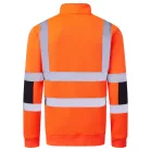 Portwest Hi-Vis cipzáras kötött pulóver (narancs 3XL)