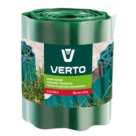 Verto Ágyásszegély 15G511 15 cm x 9 m, Zöld