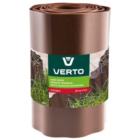 Verto Ágyásszegély  15G514 15 cm x 9 m, Barna
