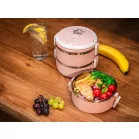 Ételhordó Magichome Lb933, 3 Részes, 1.5 L, Rózsaszín