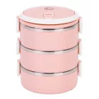 Ételhordó Magichome Lb933, 3 Részes, 1.5 L, Rózsaszín