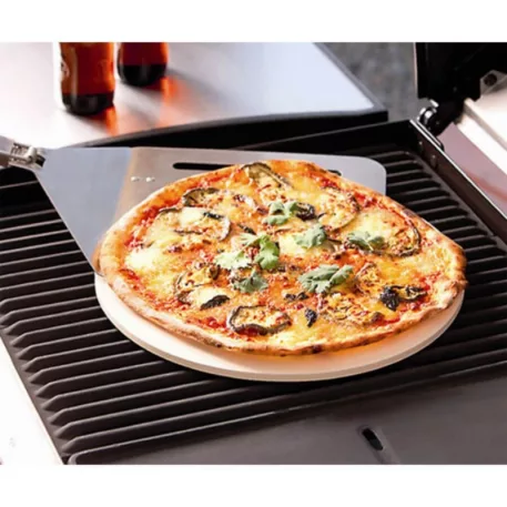 MagicHome, pizza sütő kő, állvánnyal, pizzavágóval, 33 cm