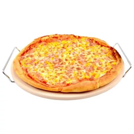 MagicHome, pizza sütő kő, állvánnyal, pizzavágóval, 33 cm