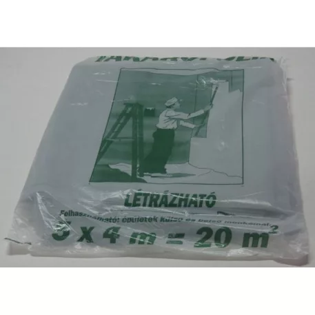 Takarófólia 4x5 m Létrázható 70 Mikron