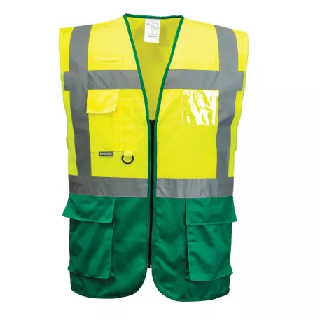 Portwest Jól láthatósági Warsaw vezetői mellény (sárga/zöld 5XL)