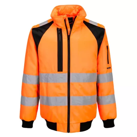 Portwest WX2 Hi-Vis 2 az 1-ben pilóta dzseki (narancs/fekete 6XL)