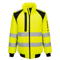   Portwest WX2 Hi-Vis 2 az 1-ben pilóta dzseki ( sárga/fekete XL)