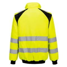   Portwest WX2 Hi-Vis 2 az 1-ben pilóta dzseki ( sárga/fekete XL)