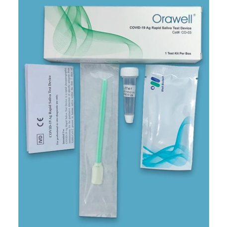 Well Biotech Orawell Covid-19 Antigén Pálcikás Nyálpálcikás Teszt 1 db-os dobozban Csak Viszonteladóknak