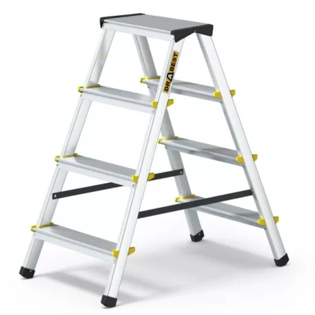 Létra Alu Professzionális Kétoldalas Zsámoly 2X4 Drabest