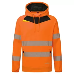 DX4 Hi-Vis kapucnis pulóver (Narancssárga XL)