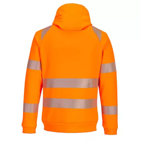 Portwest - DX4 Hi-Vis kapucnis pulóver (narancs/fekete L)