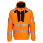 Portwest - DX4 Hi-Vis kapucnis pulóver (narancs/fekete XXL)