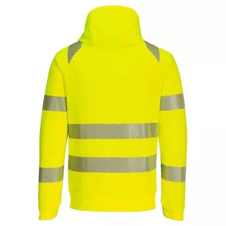 Portwest - DX4 Hi-Vis kapucnis pulóver (sárga/fekete S)