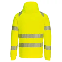 Portwest - DX4 Hi-Vis kapucnis pulóver (sárga/fekete XL)