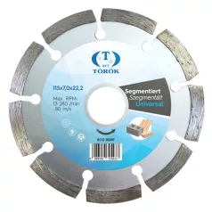 Gyémántvágó 125 mm Szegmens Univerzális Forcut