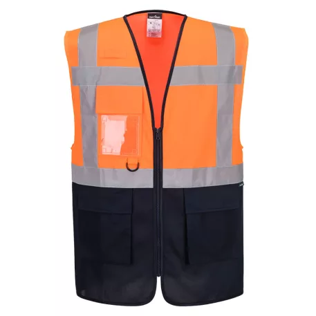 Portwest ES1 Essential Hi-Vis kontraszt cipzáras vezetői mellény