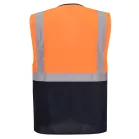 Portwest ES1 Essential Hi-Vis kontraszt cipzáras vezetői mellény