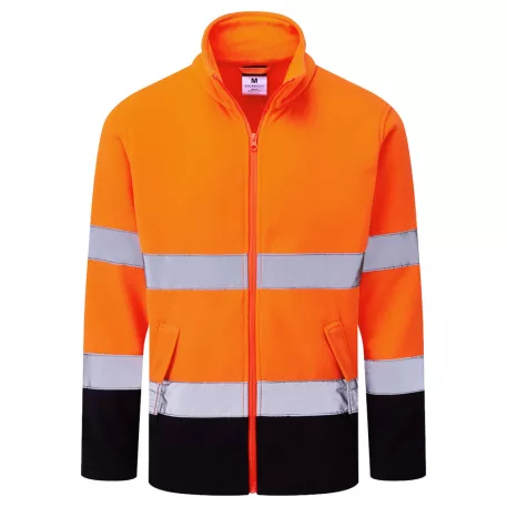 Portwest ES1 Essential Hi-Vis polár (narancs/tengerészkék XXL)