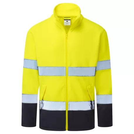 Portwest ES1 Essential Hi-Vis polár (sárga/tengerészkék M)