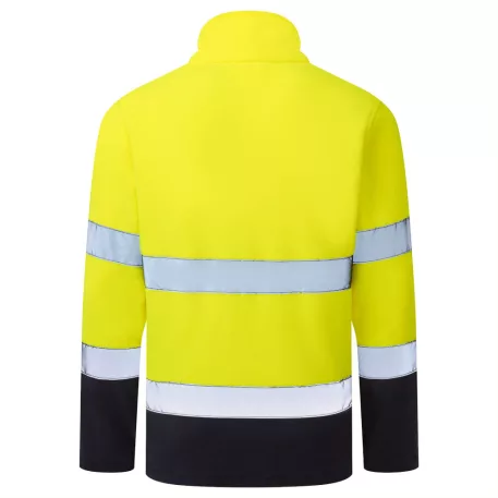Portwest ES1 Essential Hi-Vis polár (sárga/tengerészkék M)
