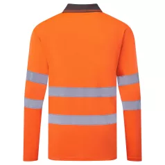 Portwest ES1 Essential Hi-Vis galléros póló (narancs XL)