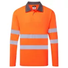 Portwest ES1 Essential Hi-Vis galléros póló (narancs XS)