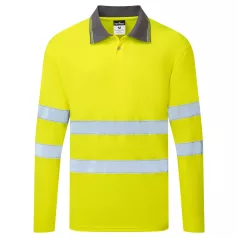 Portwest ES1 Essential Hi-Vis galléros póló (sárga XL)