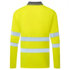 Portwest ES1 Essential Hi-Vis galléros póló (sárga XL)