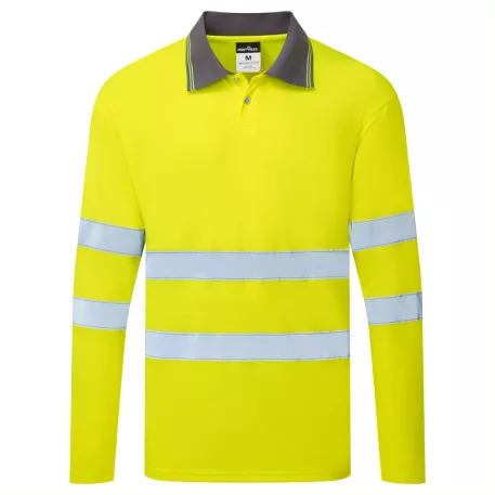 Portwest ES1 Essential Hi-Vis galléros póló (sárga 3XL)